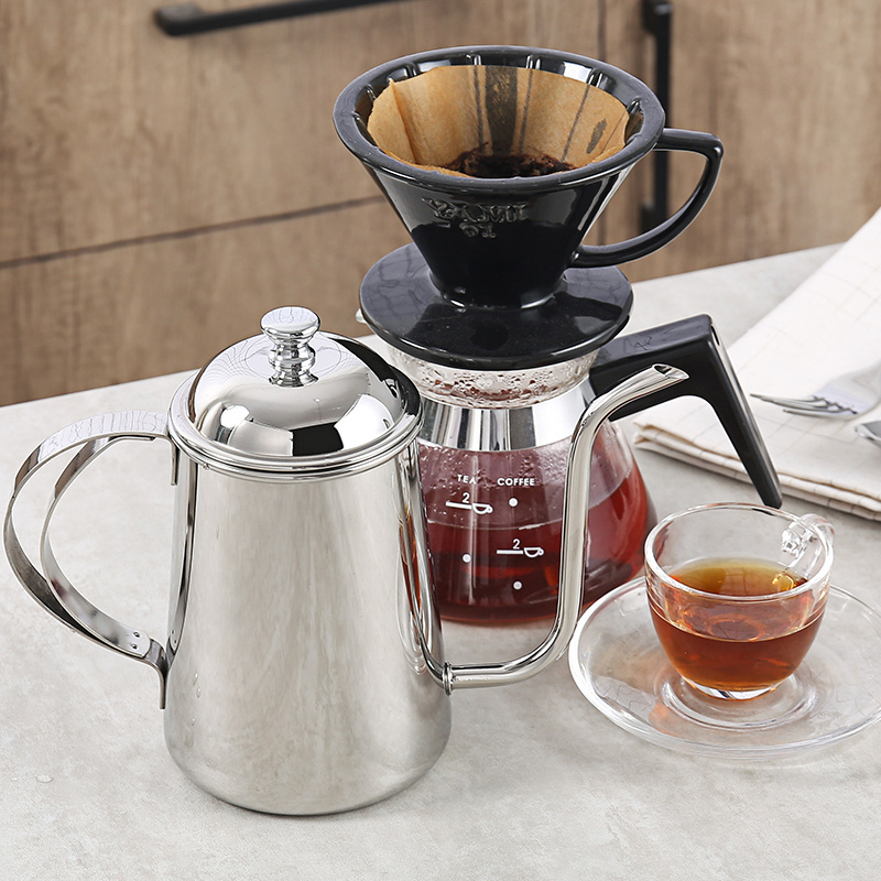 New Products 2023 Coffee Drip Kettle  Filter Brewing Teapot Kettle coffee drip set Hanging Ear Hand Blunt Pour Over Drip Pot