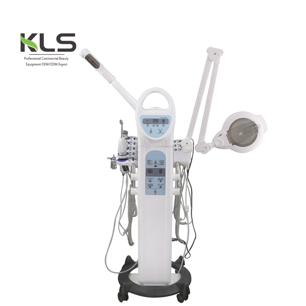 best sellers 2021 facial steamer and magnifying lamp trolley for beauty machine galvanic facial machine