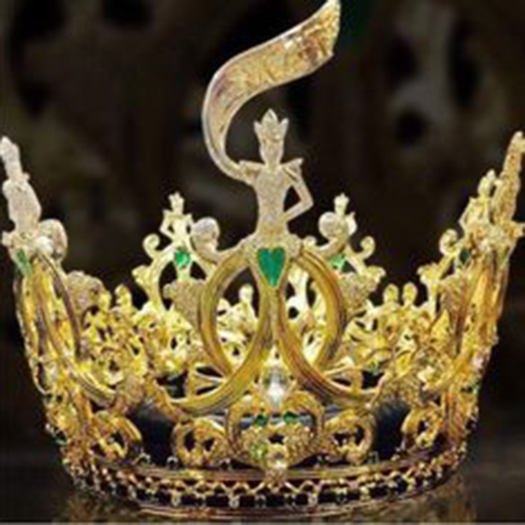 Cheap Prices And High Quality Of Wedding Rhinestone Crown Tiaras For Queens Baroque Full Crown