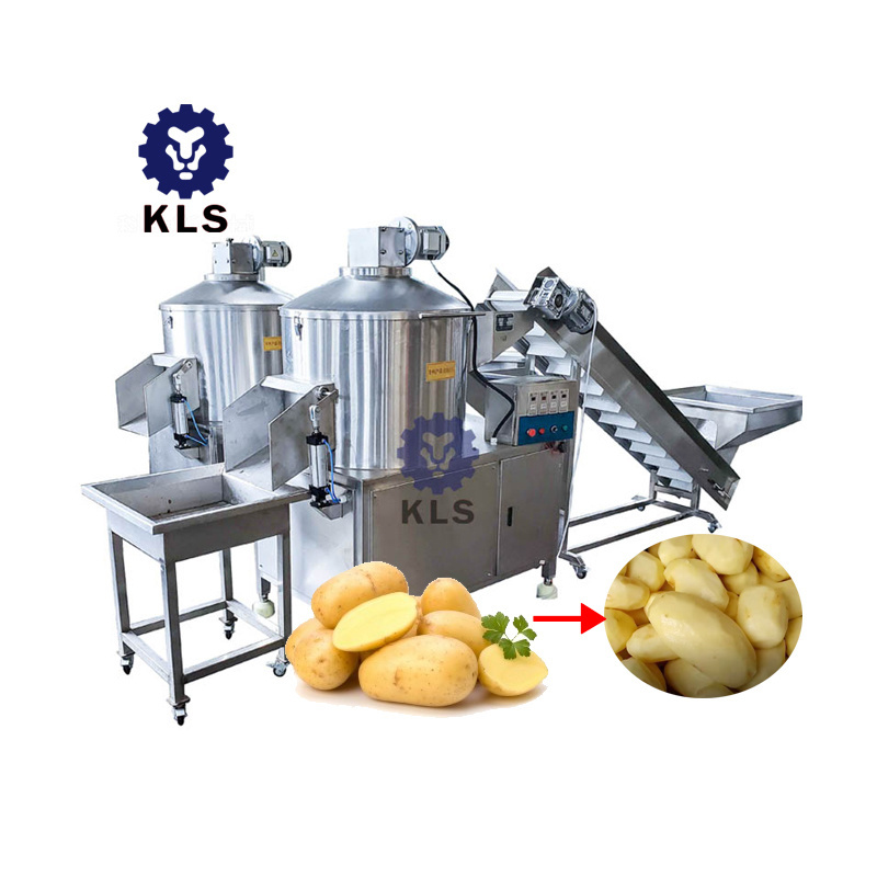 KLS Industrial Automatic Potato Peeler Sweet Potato, Cassava, Taro Peeling Machine Fully Automatic Potato Peeling Machine