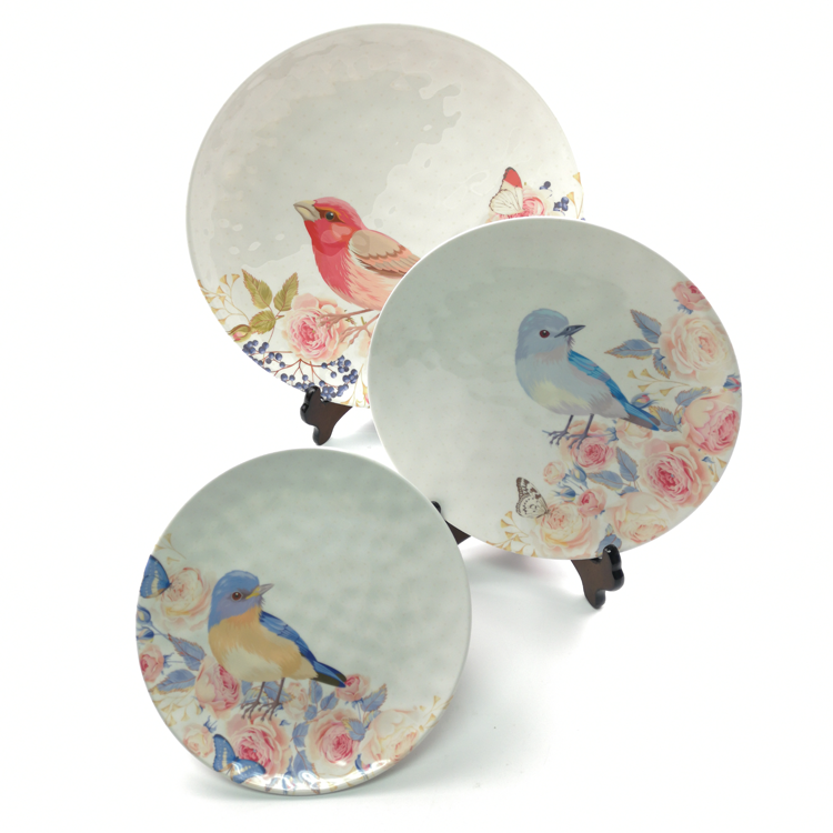 Best Unbreakable Melamine Dinner Set With Crack Glaze Printing