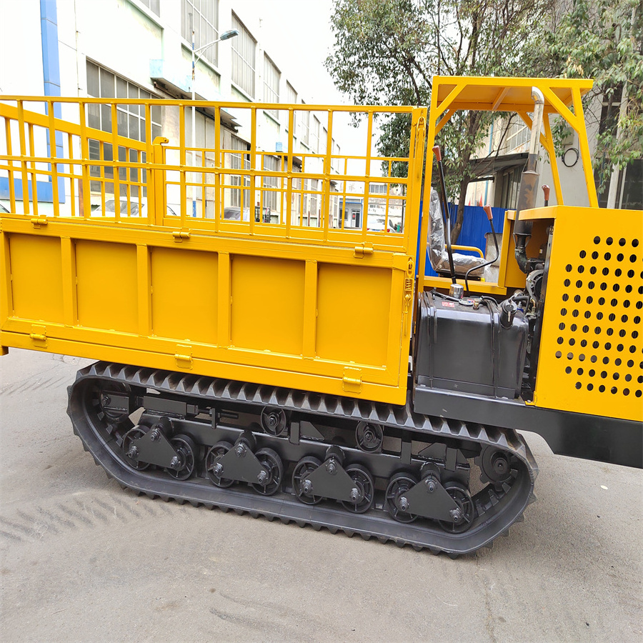 Dumper truck 3ton all-terrain hydraulic mini truck tracked self unloading small truck dumper suitable for orchard and greenhouse