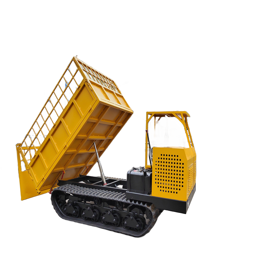 Dumper truck 3ton all-terrain hydraulic mini truck tracked self unloading small truck dumper suitable for orchard and greenhouse