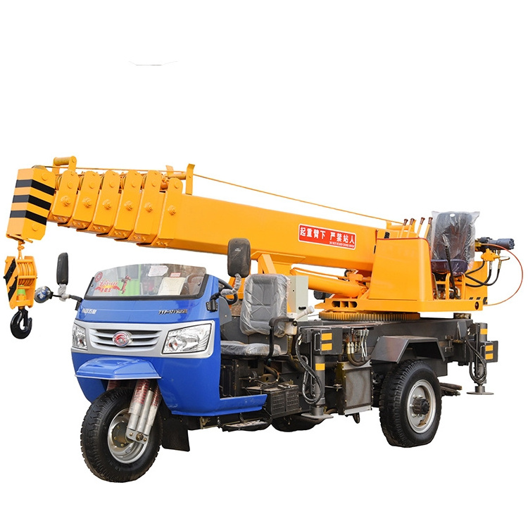 5 ton 6 ton tricycle truck telescopic boom truck mounted crane for sale