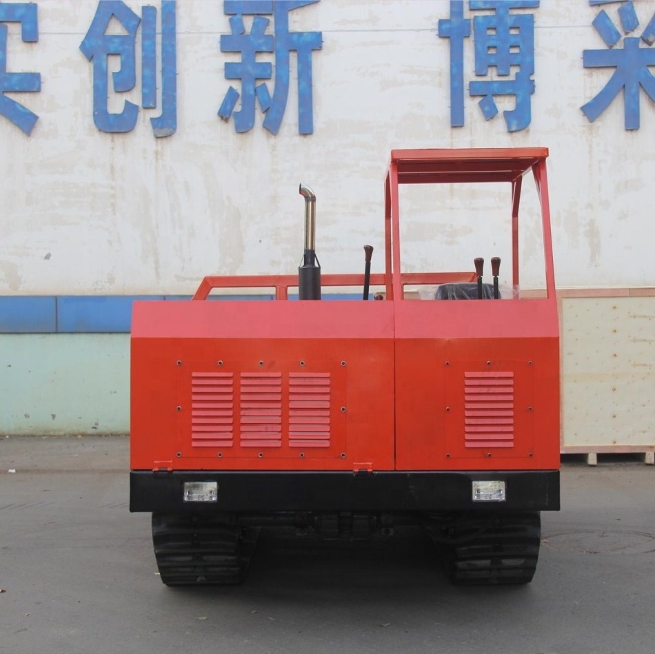 5 tons mini dump truck with floating rollers factory pulling palm fruit in Malaysia plantation