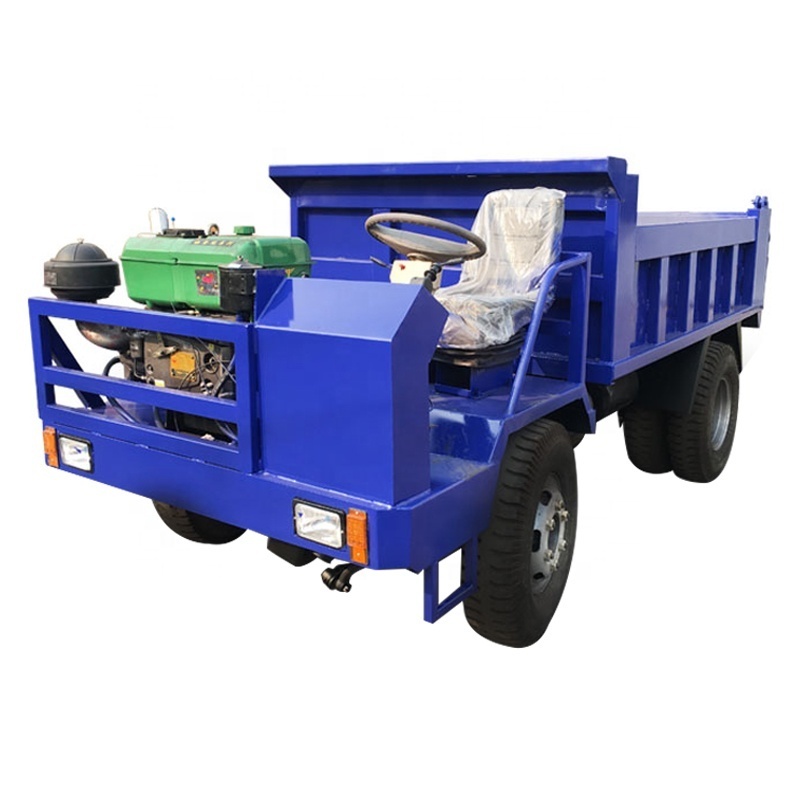 5 Ton Mini  mining four-wheel dumper trucks 4x4 hydraulic diesel drive truck price