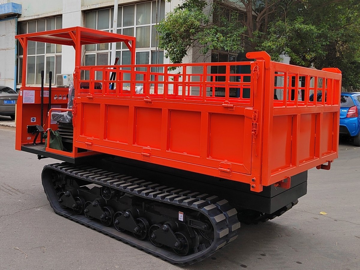 Free shipping!Chinese hot sale mini crawler dumper truck hydraulic farm transport vehicle, 5ton timber dump truck