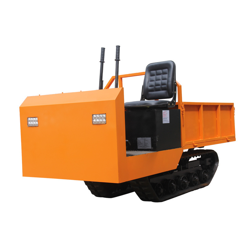 1 ton ride on crawler mini dumper small dump crawler truck