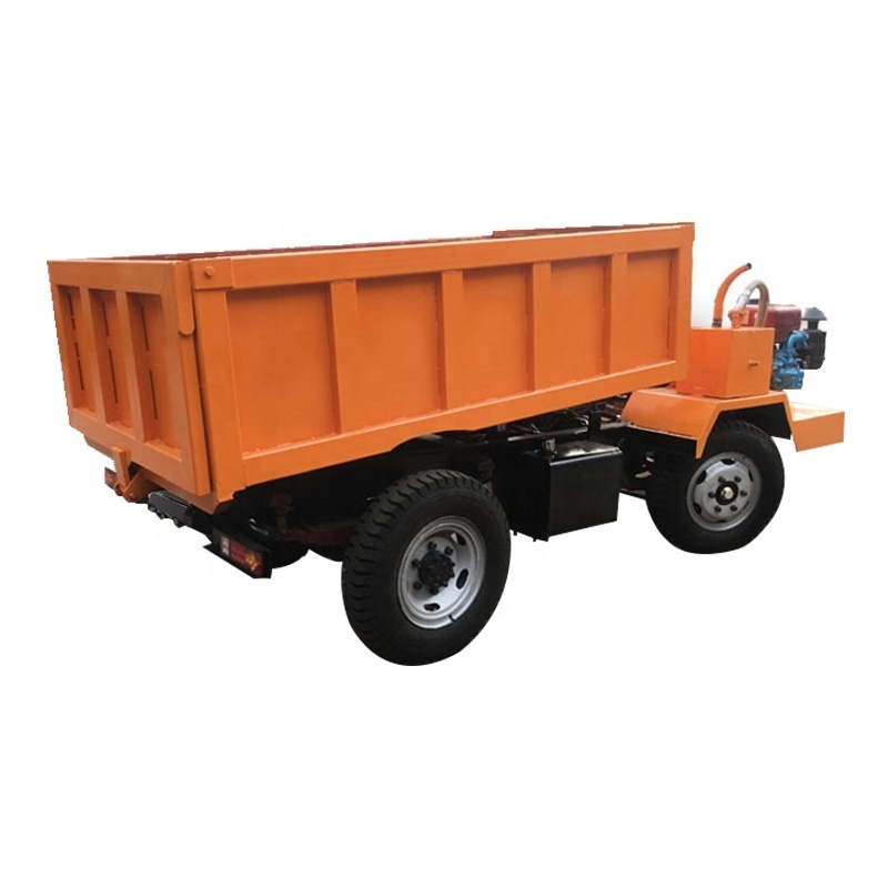 5 Ton Mini  mining four-wheel dumper trucks 4x4 hydraulic diesel drive truck price