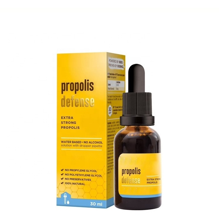 Free Design Propolis Liquid Extract Dietary Supplements 30ml Alcohol Free Bee Propolis Drops Propolis Liquid