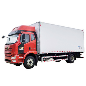 Strength manufacturers FAW 15 Tons heavy duty refrigerator truck, transport live fish hook refrigerator truck