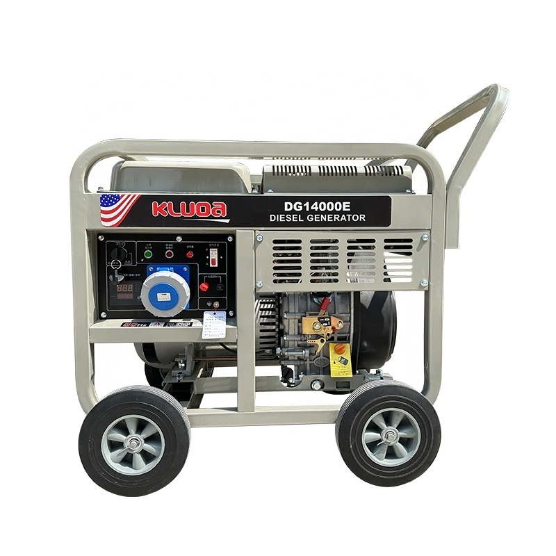 open frame 110V 120V 220V 230V 240V 380V  8kw portable diesel generator with wheels