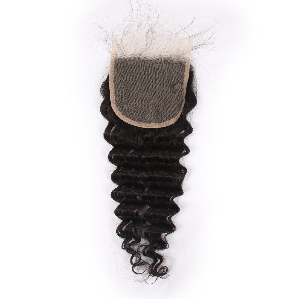 100% virgin hair closure free sample 4x4, 5x5, 6x6, 7x7 middle part loose deep lace closures, cheap lace closure