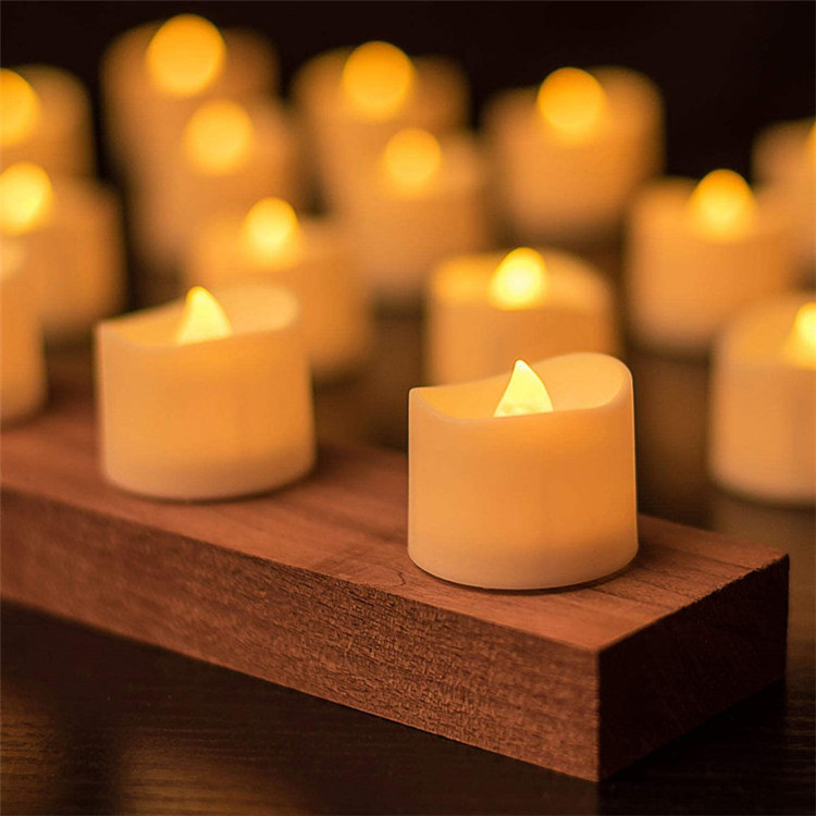 Wholesale 24 Pcs Led Candles Tea Light Without Flame Battery Powered For Home Wedding Birthday Christmas Party Decoration