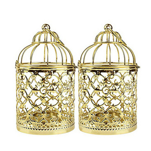 Hot Sell Metal Lantern Candle Jars Tea Light Moroccan Candle Holders  Wedding Party Christmas Decorative