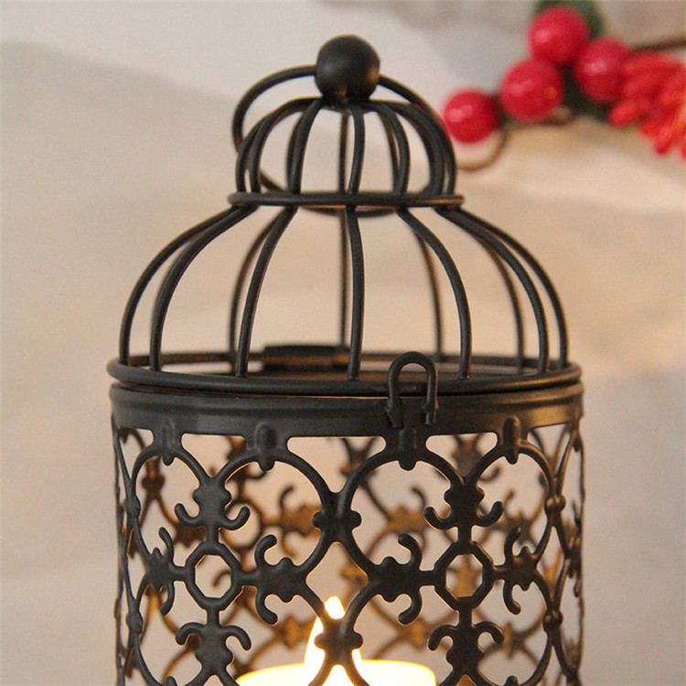 Hot Sell Metal Lantern Candle Jars Tea Light Moroccan Candle Holders  Wedding Party Christmas Decorative