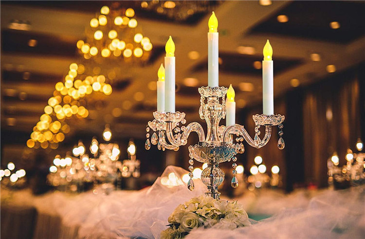 Wholesale Battery Powered Long Candles Led Flameless Taper Candle Lights For Wedding Party Church Christmas Decorations