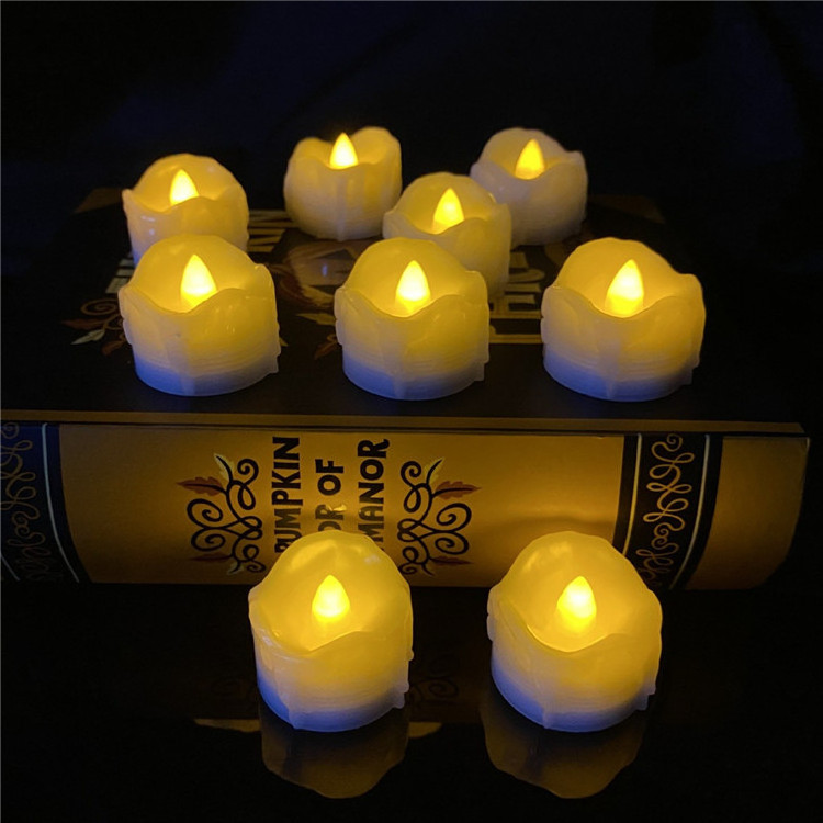 Wholesale Flickering Flameless Plastic Pillar Candle Led Candles Battery Operated Tealight Candles For Wedding