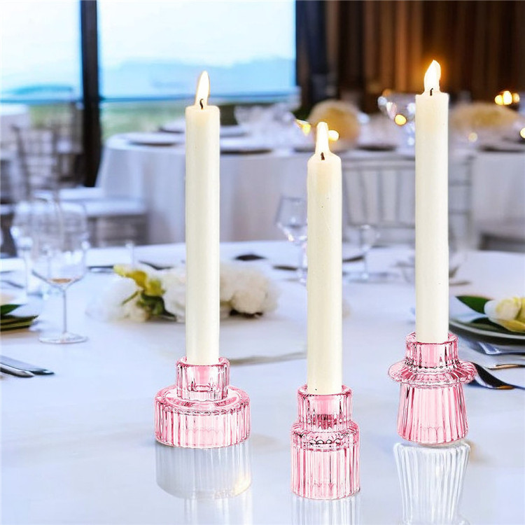 Wholesale Color Candle Holder Votive Green Candle Holder Tealight And Tall Taper Candles For Wedding Valentine'S Day Ornaments