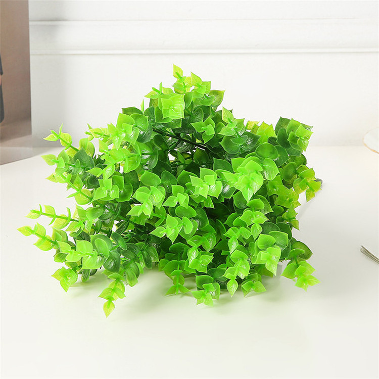 7 Forks Eucalyptus Stems Money Leaf Artificial plant green grass for Home Wedding Decorations