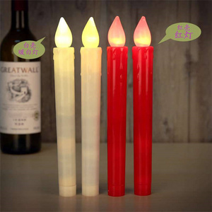 Wholesale Led Taper Long Flickering Candles Small Flameless Battery Candle Lights For Christmas Wedding Decoration