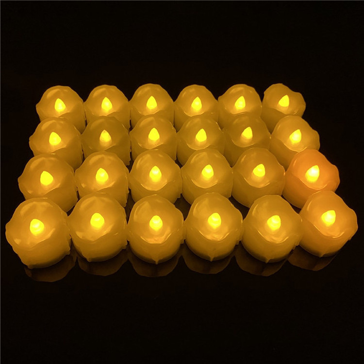 Wholesale Flickering Flameless Plastic Pillar Candle Led Candles Battery Operated Tealight Candles For Wedding