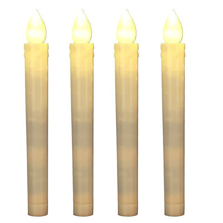 Wholesale Led Taper Long Flickering Candles Small Flameless Battery Candle Lights For Christmas Wedding Decoration