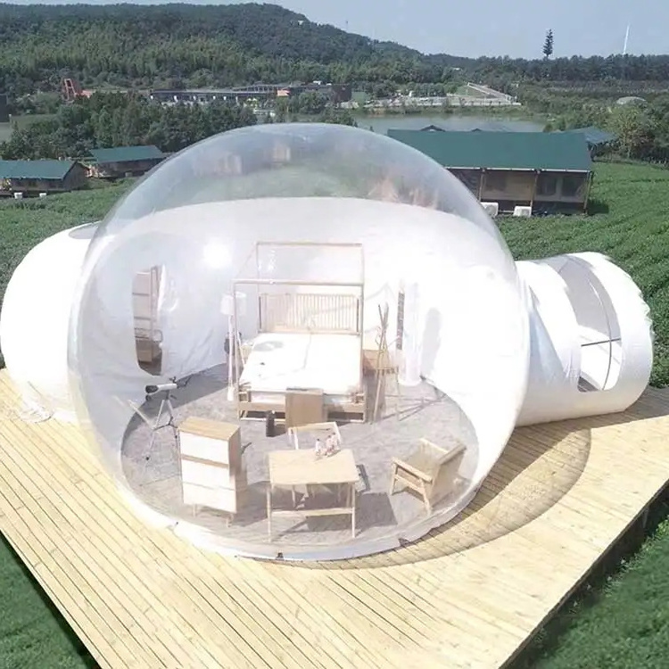 Picnic Party Outdoor Inflatable Yurt Industrial Igloo House Dome Glamping Bubble Tent For Adults