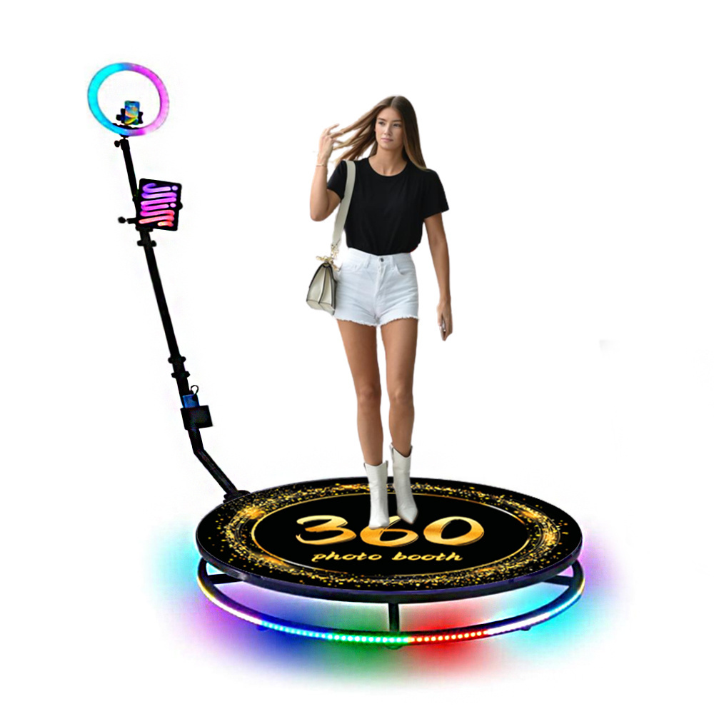 2023 New Portable Selfie 360 Spinner Degree Platform Business Photo 360 Booth Camera Vending Machine 360 Video Booth