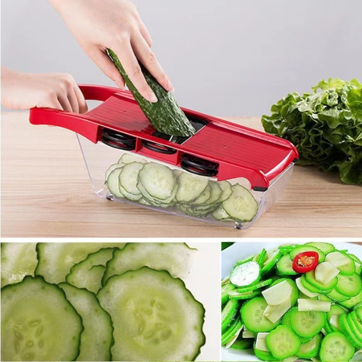 Multi-functional Kitchen Food Chopper Vegetable Slicer Dicer Cutter Veggie Chopper With Blades Onion Chopper With Container