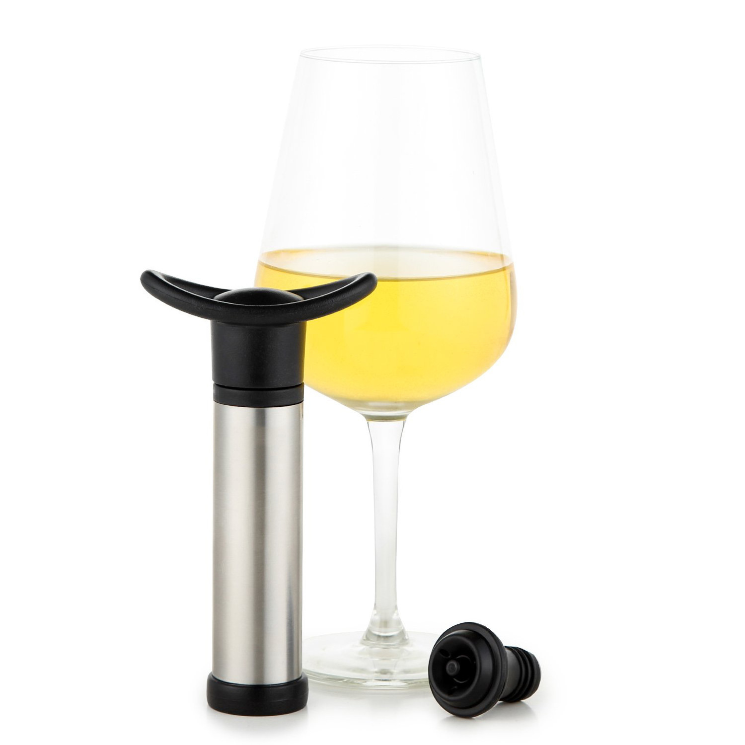 Creative Wine Saver Vacuum Pump Silicone Wine Bottle Stopper Fresh-keeping Bottle Seal Lid Wine Glass bottle Seal Soft Plug