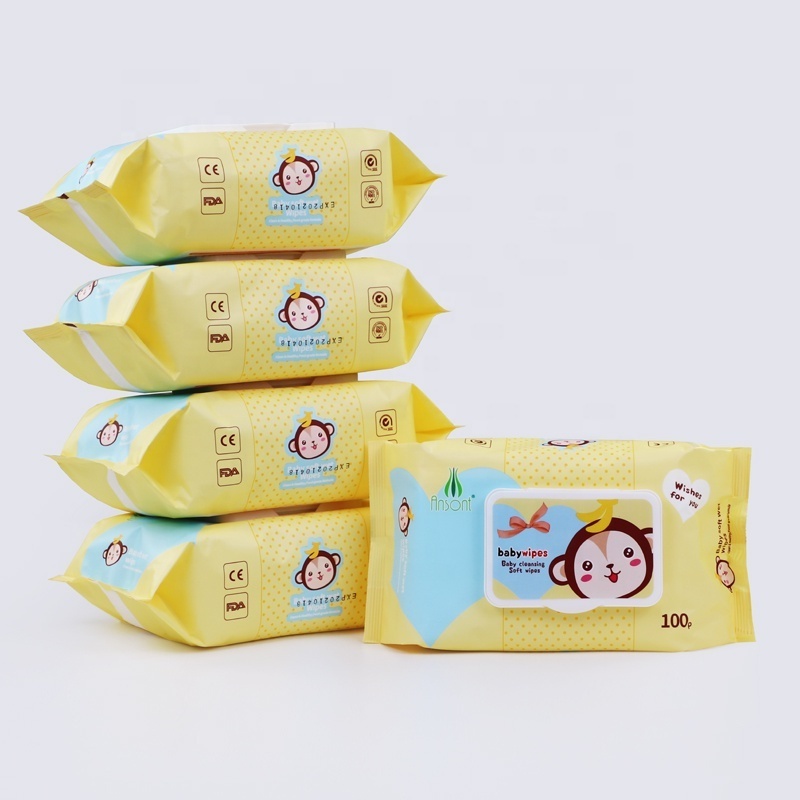 OEM Customised 99% Pure Water Biodegrabale Disposable Sensetive Comfort  Baby Wipes