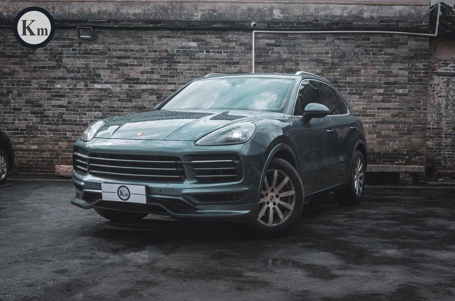 KM  for Porsche normal Cayenne 2018-up 9Y0 E3 9YA  techart style bodykit TKTbumper front lip rear diffuser PP material