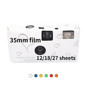 Bulk Order 35mm Film Camera Custom Logo Disposable Digital One Time Use Photo Camera with Flash