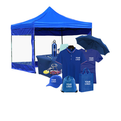 Custom Logo Advertising Gift Set Promotional Product Item Outdoor Umbrella Gift Set for Business Corporate