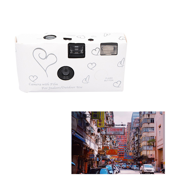 Bulk Order 35mm Film Camera Custom Logo Disposable Digital One Time Use Photo Camera with Flash