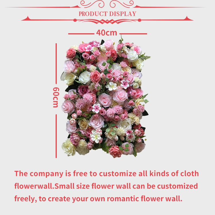 flower frame artificial flower wall backdrop for wedding flower wall 40x60