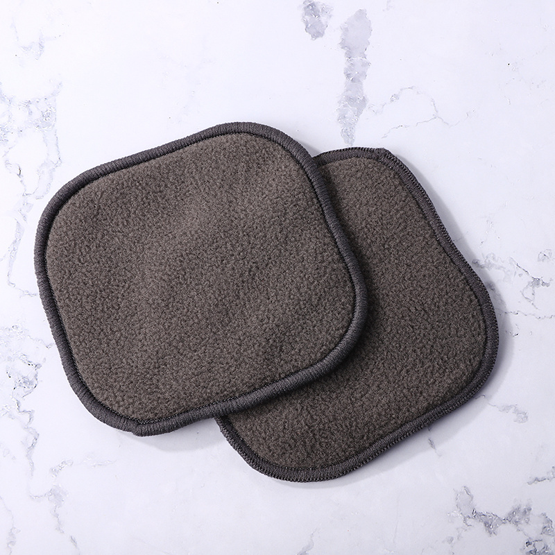 Customized Logo Makeup Remover Washable Facial Cleaning Pad Use Bamboo Charcoal Reusable Round Cosmetic Cotton Pads