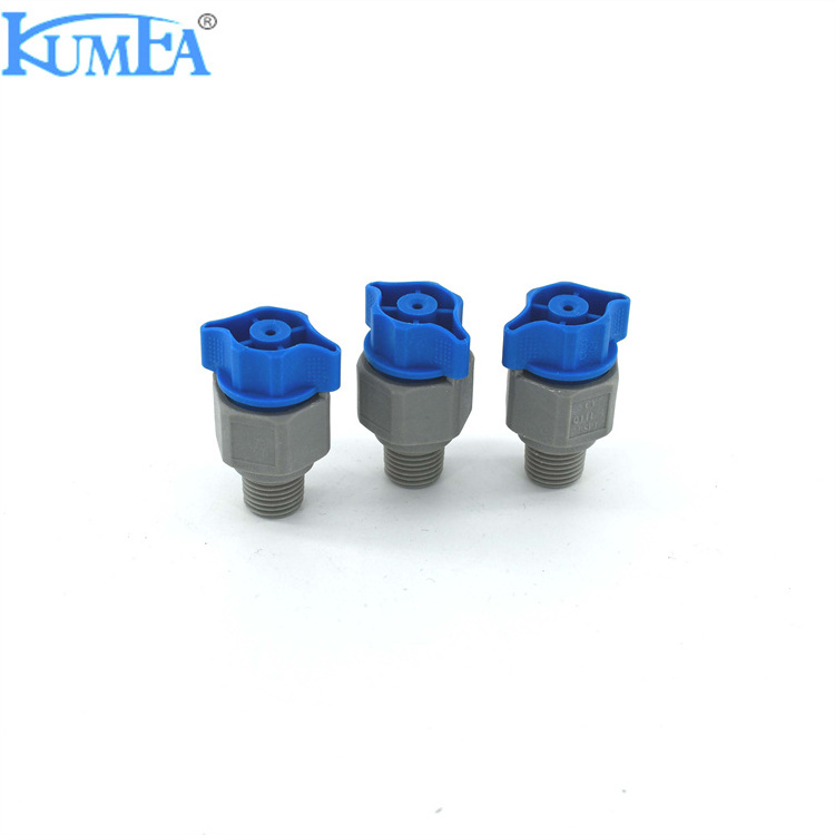 KUMEA For SSCO Hollow Full Cone Water Spray Nozzle Quick Release Water Jet Nozzle Plastic Quick Release PCB Nozzle