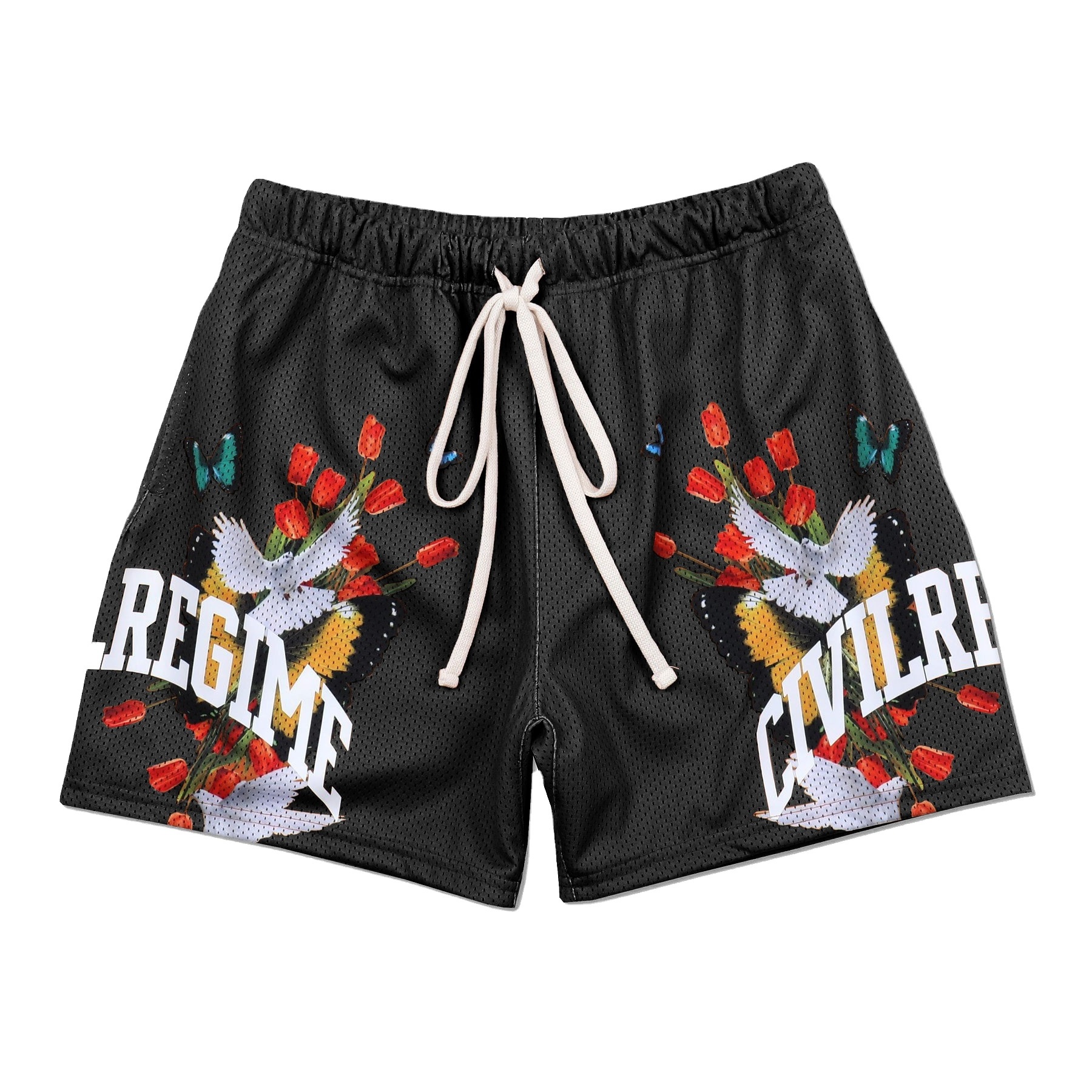 classic printed blank moo shiny breathable above the knee customable men's embroidery basketball shorts with pockets