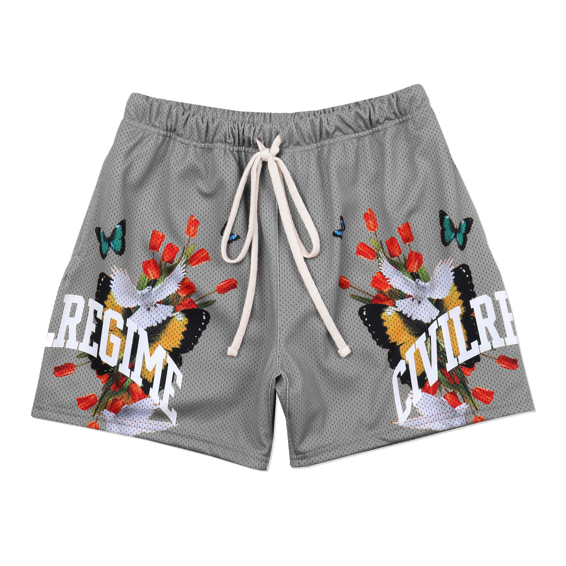 classic printed blank moo shiny breathable above the knee customable men's embroidery basketball shorts with pockets