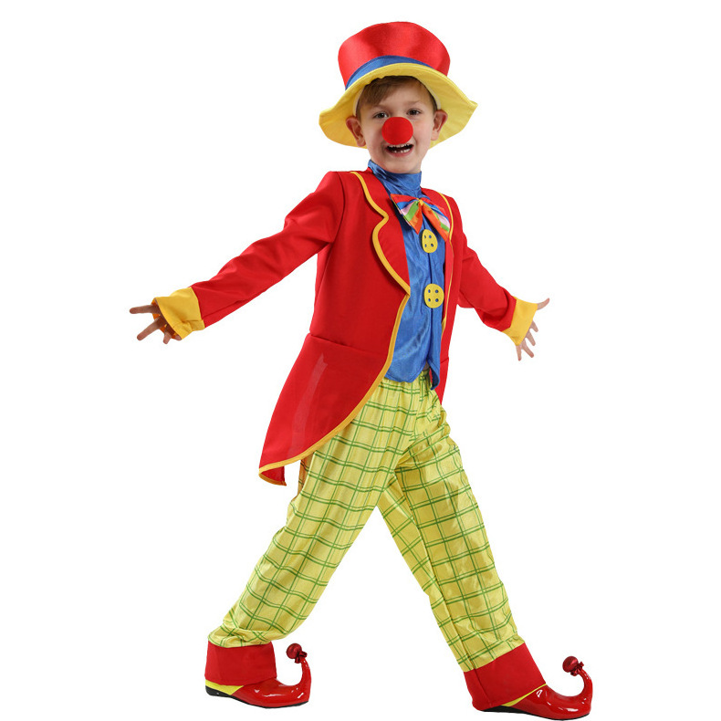 Clown Cosplay costumes Children's party performance costumes clown costumes wholesale for boys