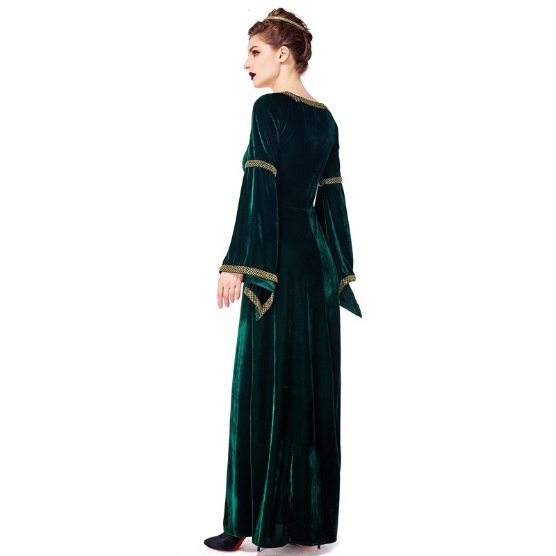 Deluxe Castle Medieval Renaissance Lady Fancy Dress Up Halloween Adult Costume