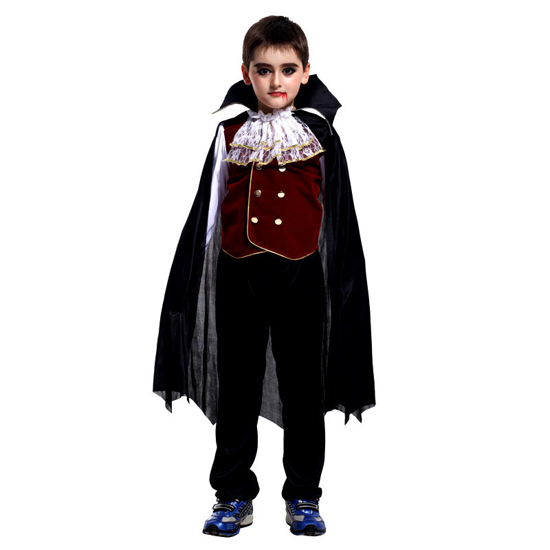 Vampire Count Halloween Costume for Boys Children Halloween Clothes Set