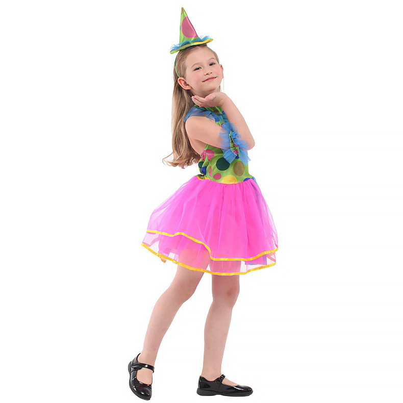 Dance dress clown cosplay costume girl dress wholesale