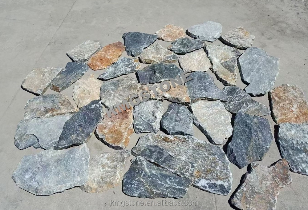 Slate tiles flooring price stepping garden grass stone paving Stone Crazy Floor Tiles