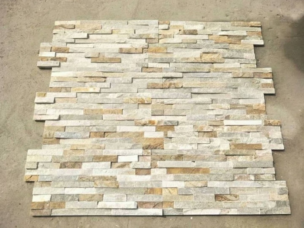 Natural Slate Stone Panels Outdoor Wall Cladding Fireplace Culture Stone Split Surface Finish Antacid Erosion Exterior Walls