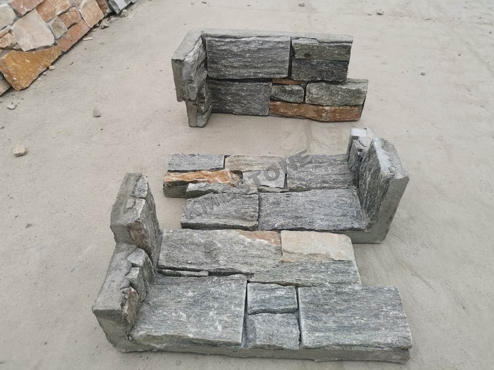 Custom-Size Culture Stone LEDgestone Veneer Cement Iron Mesh Back Antacid Erosion Exterior Hotels Stacked Cement Suppliers