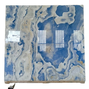 Ocean Blue Marble Onyx Marble Polished Glazed Slab For Wall And Floor Tiles