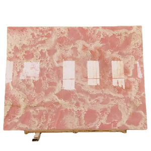 Beautiful  Luxury Pink Onyx For Home Decoration Onyx Stone Marble Slab Tiles